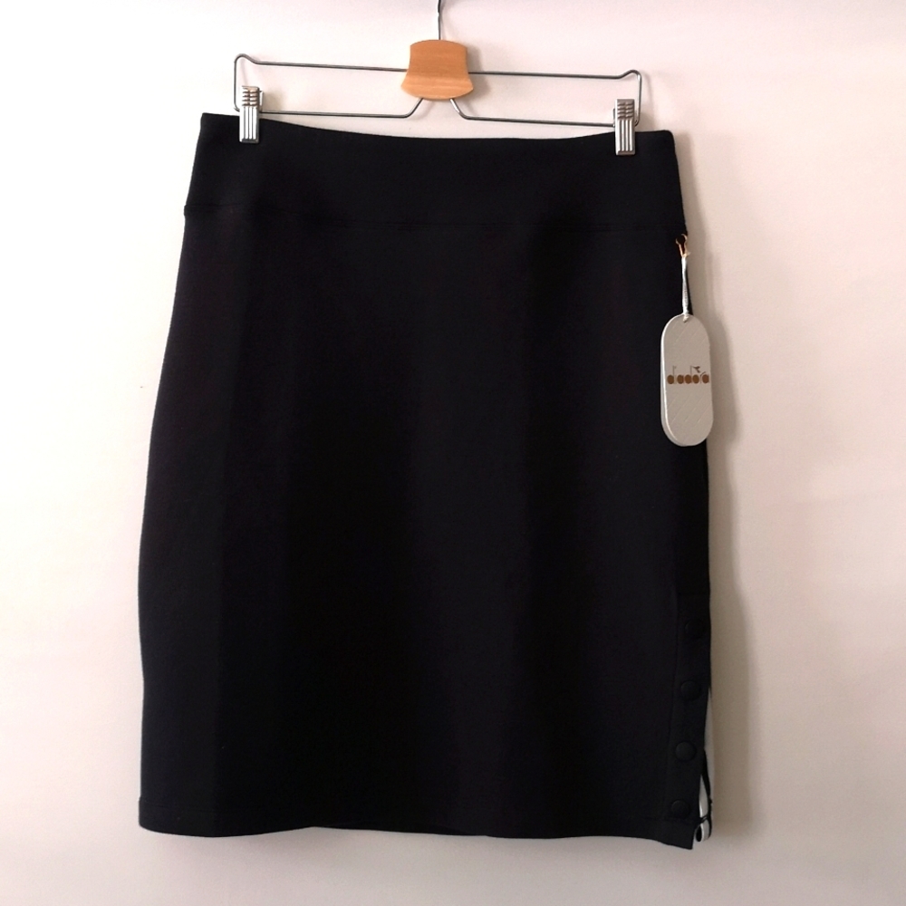 Women's Diadora Luxe Collection Mind Over Matter Skirt, Black, Size Large NWT